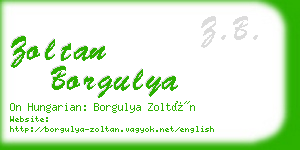 zoltan borgulya business card